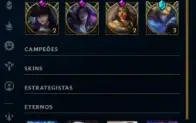Conta League of Legends Full Acesso - 78 Champs e 38 Skins