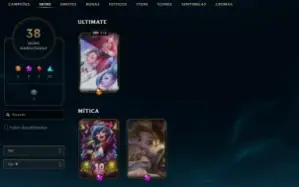 Conta League of Legends Full Acesso - 78 Champs e 38 Skins