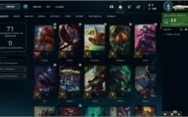 CONTA SMURF platina 2 nivel 37 1 skin e 25+ champions