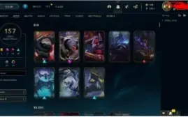 conta platina 157 skins