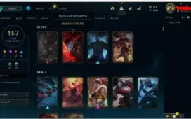 conta platina 157 skins