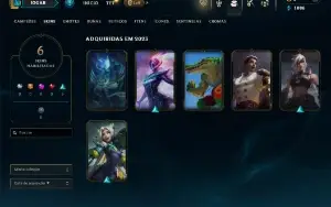 Unranked com 40 Champs e 6 Skins ( MAIN ADC )