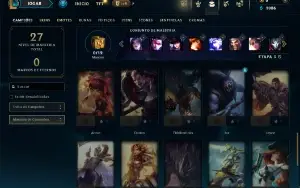 Unranked com 40 Champs e 6 Skins ( MAIN ADC )
