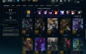 Unranked com 40 Champs e 6 Skins ( MAIN ADC )