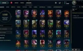 CONTA GOLD V - 72 CHAMP - 33 SKINS DENTRE OUTRAS COISAS