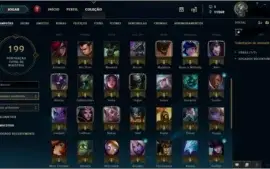 CONTA GOLD V - 72 CHAMP - 33 SKINS DENTRE OUTRAS COISAS