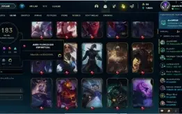CONTA OURO 2 L COM 183 SKINS E QUASE TODOS OS CHAMPS