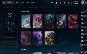 Conta lol nivel 175 com rp