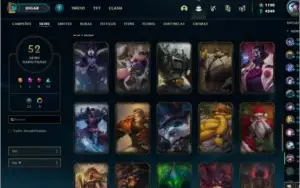 Conta lol nivel 175 com rp