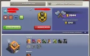 Clash of clans - CV 11 ( RECENTE CV10 ) + 3500 gemas