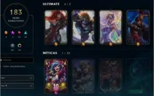 Conta League desde Season 1 - Icones e Skins raras !