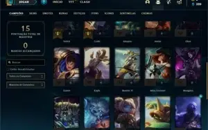 Conta prata 2 com 35 Champs e 7 Skins + 2 Fragmentos
