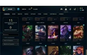 Conta prata 2 com 35 Champs e 7 Skins + 2 Fragmentos