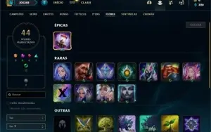 Conta prata 2 com 35 Champs e 7 Skins + 2 Fragmentos