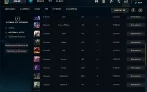 Conta bronze 1 BARATA com 0 skins e 21 champs
