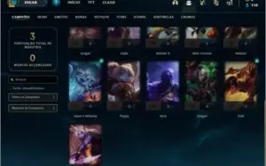 Conta bronze 1 BARATA com 0 skins e 21 champs