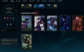 Conta De League Of Legends Lvl 174 Criada Em 2012