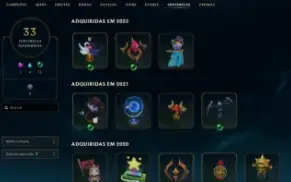 Conta De League Of Legends Lvl 174 Criada Em 2012