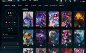 Conta de League Of Legends Ouro 3 todos os champs