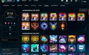 CONTA LOL 106 SKINS E MAIS
