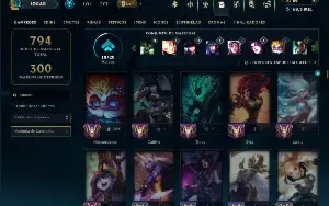 Conta ESMERALDA da season 2 com TODOS os champs e 245 skins