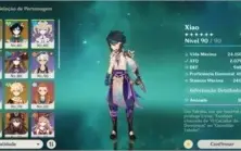 Ar 55 , Xiao (c1), Mona (c1) , Hutao , Keqing + 4 armas t5