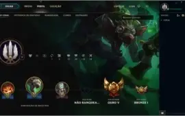Conta LOL League Of Legends - Ouro 5 - 49 Champs / 16 Skins