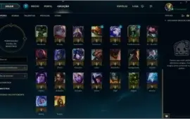 Conta LOL League Of Legends - Ouro 5 - 49 Champs / 16 Skins