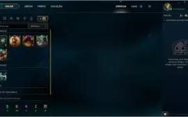 Conta LOL League Of Legends - Ouro 5 - 49 Champs / 16 Skins
