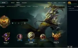 Conta League of Legends OURO 4
