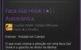 Inventário de csgo com + de R$ 1600 em skins