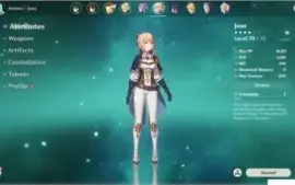 Conta Genshin Impact 5 ótimos 5 estrelas AR 49