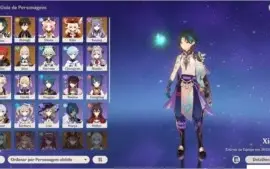 Conta Genshin Impact 5 ótimos 5 estrelas AR 49
