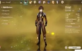 Conta Genshin Impact 5 ótimos 5 estrelas AR 49