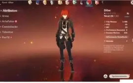 Conta Genshin Impact 5 ótimos 5 estrelas AR 49