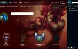 Conta LOL Diamante V Smurf
