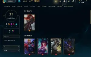Prata 4 com 70 Champs e 31 Skins ( ADC / MID / JG )