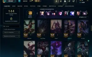 Prata 4 com 70 Champs e 31 Skins ( ADC / MID / JG )