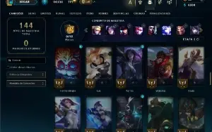 Prata 4 com 70 Champs e 31 Skins ( ADC / MID / JG )