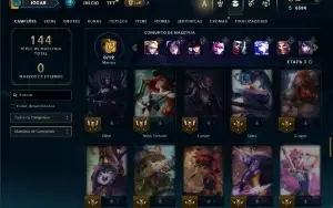 Prata 4 com 70 Champs e 31 Skins ( ADC / MID / JG )