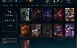 Prata 4 com 70 Champs e 31 Skins ( ADC / MID / JG )