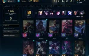 Prata 4 com 70 Champs e 31 Skins ( ADC / MID / JG )