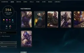 Conta 394 skins 5 ultimate 6 prestígio 6 vitóriosas