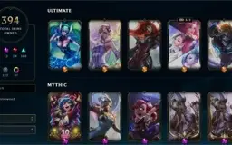 Conta 394 skins 5 ultimate 6 prestígio 6 vitóriosas