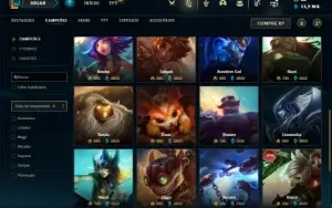 Conta ouro 4 com 140 Champs e 100 Skins + 5 Vitoriosas