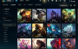 Conta ouro 4 com 140 Champs e 100 Skins + 5 Vitoriosas