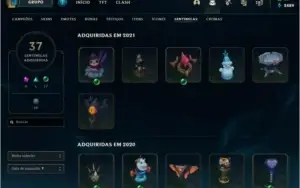 Conta LoL Platina (várias skins com borda e prestígio)