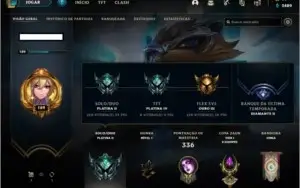 Conta LoL Platina (várias skins com borda e prestígio)