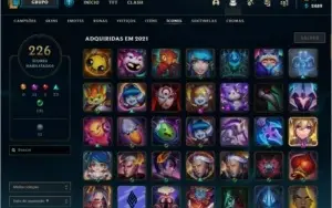 Conta LoL Platina (várias skins com borda e prestígio)