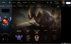 CONTA LOL 424 SKINS DIAMANTE